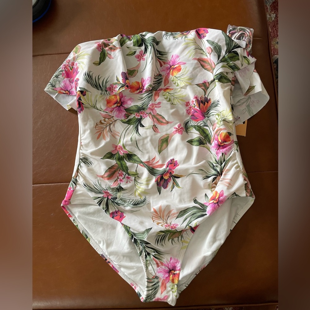 Super Cute Swimsuit Size Large 12/14 Womens Vacation Vibes